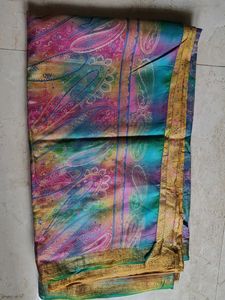 Yellow Colour Mysore Silk Saree With Blouse
