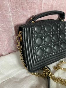 Quilted Brand New Heavy Leather Two Way Bag