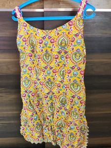 Vibrant Yellow Embroidered Plazzo Set
