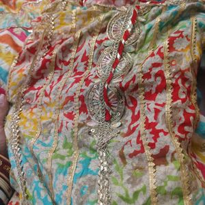 Colorful Kurta Set with Sharara