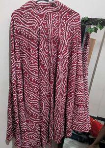 Bohemian Bandhani Print Maxi Skirt