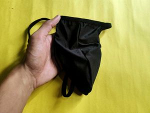 Unused Imported Men's Black Gstring