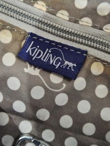 Kipling Blue Monkey Print Shoulder Bag