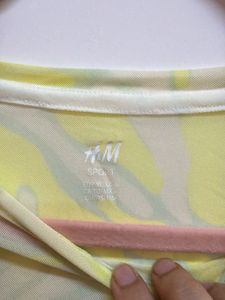 Sheer Swirl Print Long Sleeve Top