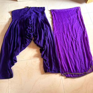Purple Patiala Suit Set