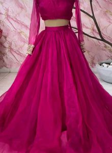 Magenta Lehenga Choli Set