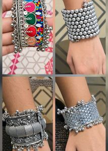 4 oxidised beautiful bracelets for this navratri