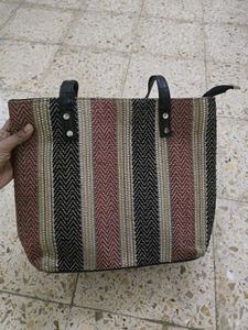 Stylish Striped Tote Bag