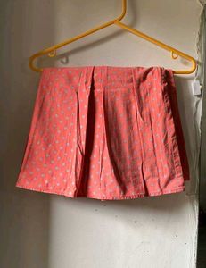 Coral Printed Skirt