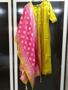 Heavy Dupata Work Wear 3 Peice Full Set