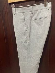 Men's light Grey Formal Trousers