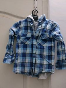 Boy's Shirt Cum Hoodie