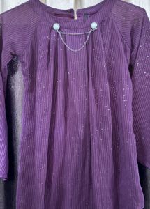 Elegant Purple Sparkly top