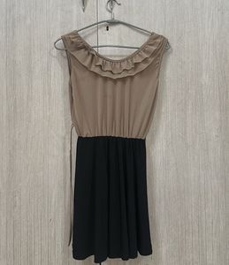 Casual Two-Tone Dress