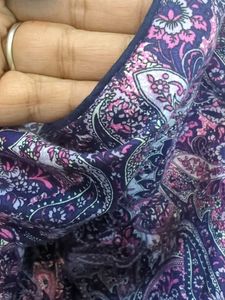 Paisley Print  mini Dress Cotton 💯