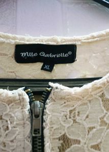 Lace Zip-Up Jacket