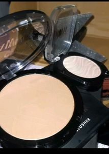 Highlighter and bronzer blush combo