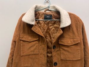 Brown Corduroy Sherpa Jacket