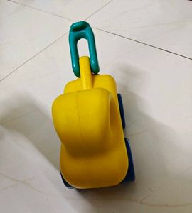 Yellow Pull-Along Toy Car