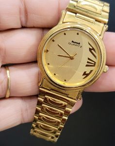 HMT QUARTZ Gold Plate WATCH⌚️👌