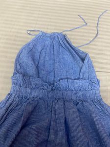 UNITED COLORS OF BENNETON Striped Halter Dress