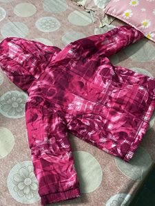 Pink Patterned Kids Jacket