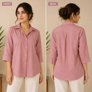 Pink Cotton Shirt