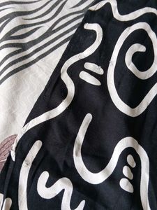 Stylish Black &amp; White Printed Co-ord Set