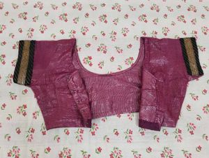 Wine Purple Saree with Blouse &amp; Shapewear