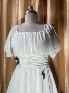 Cute White Bow Dress