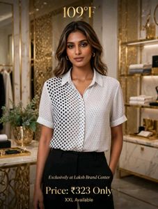 XXL Polka Dot Print shirt