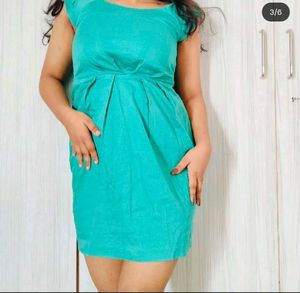 Teal Sleeveless Mini Dress🧞‍♀️