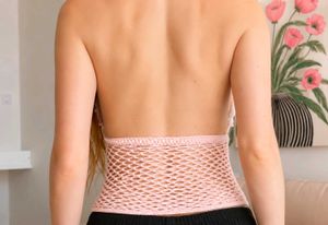 Cream Crochet Bikini Top