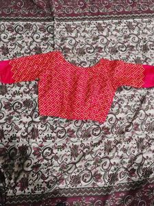 Vibrant Red Ethnic Blouse