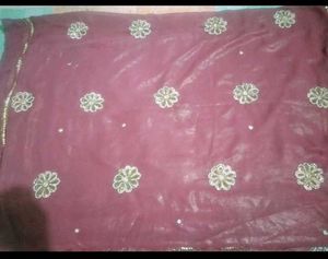 Embroidered Silk Saree