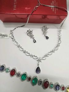 ⬇️⬇️Elegant Necklace and Earring Set