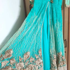Stunning Teal Ethnic Gown
