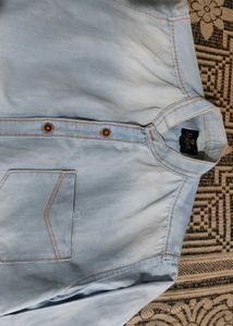 Men's Light Wash Denim Shirt