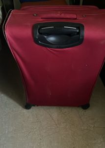 Spacious Red Travel Suitcase