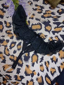 Black Lace Thong Panty