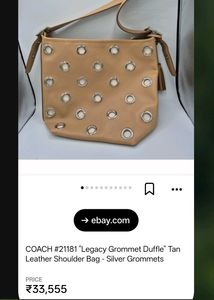 Coach Legacy Grommet Bucket Duffle