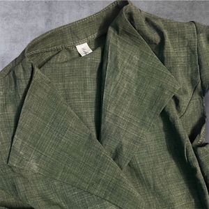 Olive Green Tie-Waist Dress