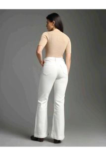 Flying Machine White Flared Jeans