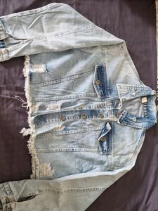 Denim Distressed Jacket