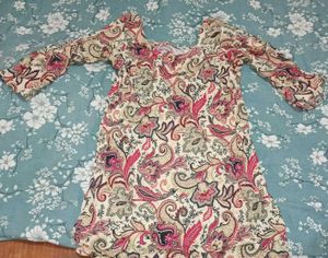 Bohemian Print V-Neck Tunic Top
