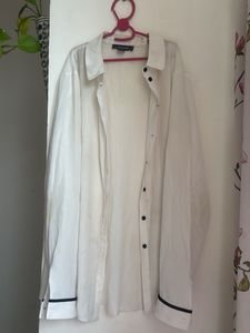 Chic White Button-Up Shirt