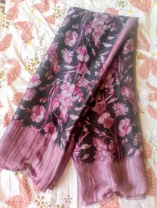 beautiful multi colour black saree