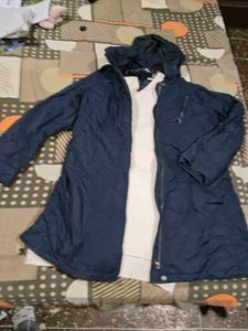 Navy Blue  light winter Jacket and dress fre