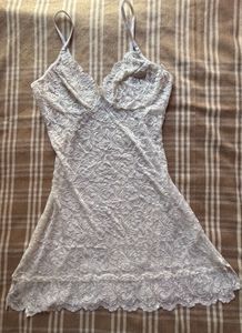 White sheer Dress