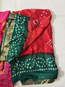 Vibrant Geometric &amp; Bandhani Sarees